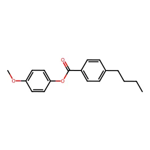 Benzoic acid, 4-butyl-, 4-methoxyphenyl ester structure