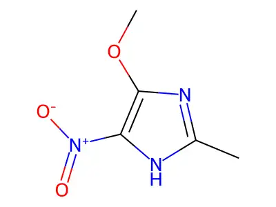 1H-Imidazole, 5-methoxy-2-methyl-4-nitro- structure