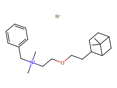 Ammonium, benzyldimethyl(2-(2-(6,6-dimethyl-2-norpinyl)ethoxy)ethyl)-, bromide structure