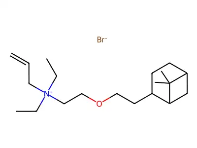 Ammonium, allyldiethyl(2-(2-(6,6-dimethyl-2-norpinyl)ethoxy)ethyl)-, bromide structure