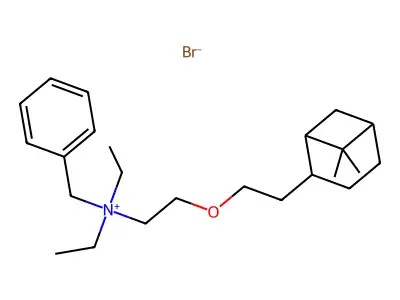 Ammonium, benzyldiethyl(2-(2-(6,6-dimethyl-2-norpinyl)ethoxy)ethyl)-, bromide structure