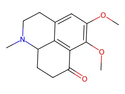 7H-Benzo(de)quinolin-7-one, 1,2,3,8,9,9a-hexahydro-5,6-dimethoxy-1-methyl- structure