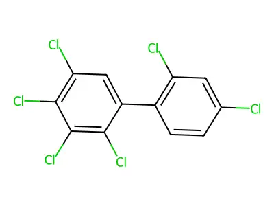 2,2',3,4,4',5-Hexachlorobiphenyl structure