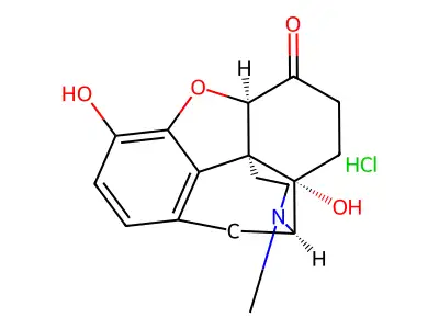 Oxymorphone Hydrochloride structure