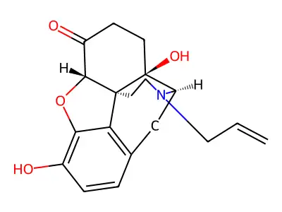 Naloxone hydrochloride structure