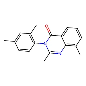 4(3H)-Quinazolinone, 3-(2,4-dimethylphenyl)-2,8-dimethyl- structure