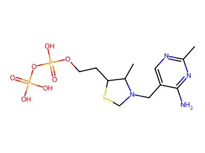 Tetrahydrothiamine pyrophosphate structure