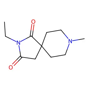 2-Ethyl-8-methyl-2,8-diazaspiro(4.5)decane-1,3-dione structure