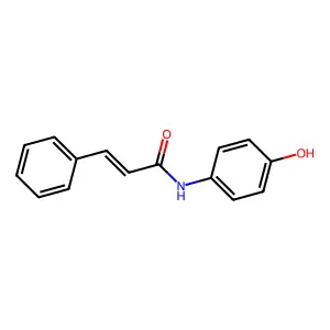 N-(4-hydroxyphenyl)-3-phenylprop-2-enamide structure