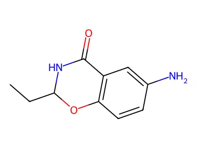 6-Amino-2-ethyl-2,3-dihydro-4H-1,3-benzoxazin-4-one structure