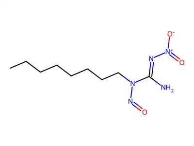 Guanidine, 2-nitro-1-nitroso-1-octyl- structure