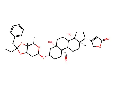 Aethylbenzylketonhelveticosid structure