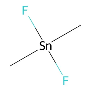 Dimethyltin difluoride structure