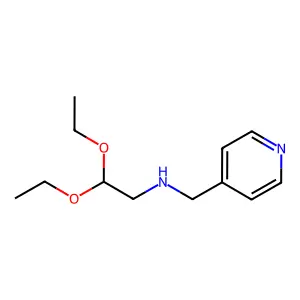 N-(2,2-diethoxyethyl)pyridine-4-methylamine structure