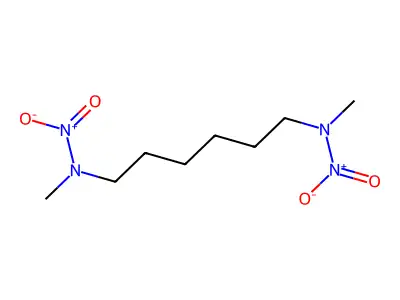 1,6-Hexanediamine, N,N'-dimethyl-N,N'-dinitro- structure
