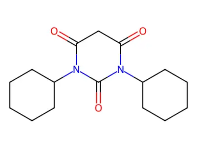 1,3-Dicyclohexyl-2,4,6(1H,3H,5H)-pyrimidinetrione structure