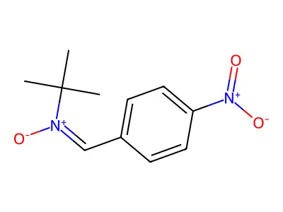 N-t-butyl-alpha-(4-nitrophenyl)nitrone structure