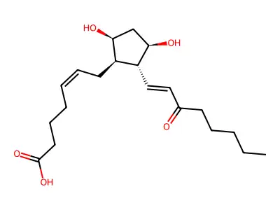 8-iso-15-keto Prostaglandin F2 alpha structure