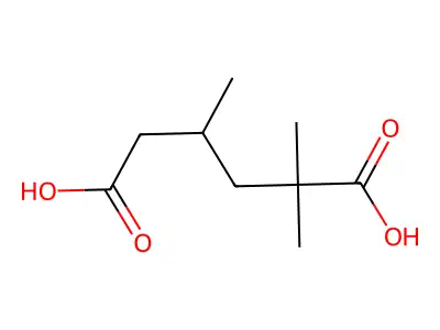 2,2,4-Trimethyladipic acid structure