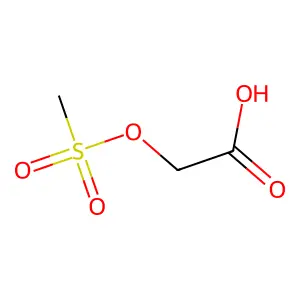 2-(Methanesulfonyloxy)acetic acid structure