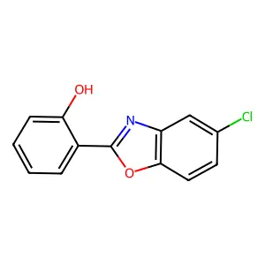 o-(5-Chloro-2-benzoxazolyl)phenol structure