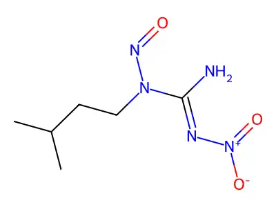Guanidine, 1-isopentyl-2-nitro-1-nitroso- structure