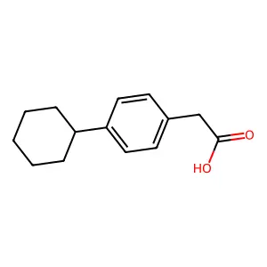 4-Cyclohexylphenylacetic acid structure