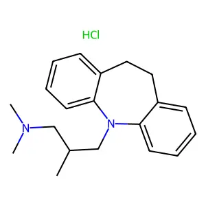Trimipramine hydrochloride structure