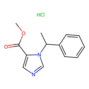 Methyl 3-(1-phenylethyl)imidazole-4-carboxylate;hydrochloride structure
