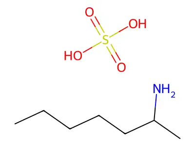 Heptan-2-ylazanium;sulfate structure