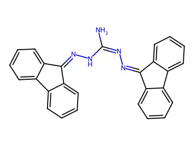 1,2-Bis(fluoren-9-ylideneamino)guanidine structure