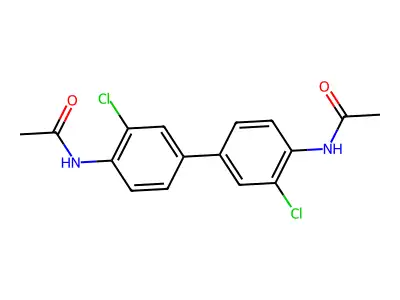3,3'-Dichloro-N,N'-diacetylbenzidine structure