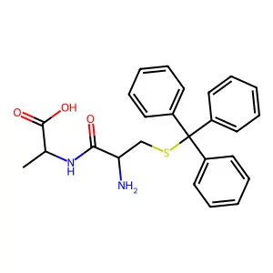 Alanine, (S-triphenylmethyl)-L-cysteinyl-, DL- structure