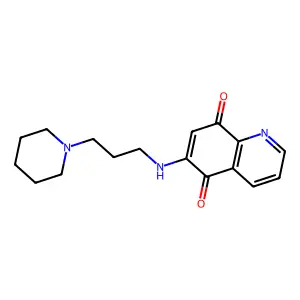 6-((3-(1-Piperidinyl)propyl)amino)-5,8-quinolinedione structure