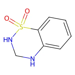 2H-1,2,4-Benzothiadiazine, 3,4-dihydro-, 1,1-dioxide structure