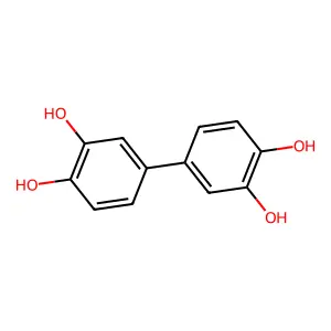 (1,1'-Biphenyl)-3,3',4,4'-tetrol structure
