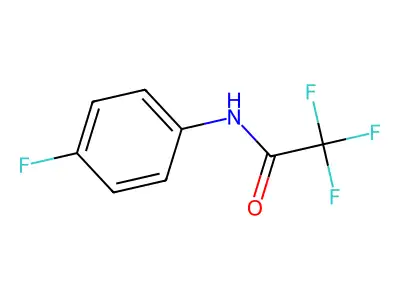 2,2,2-Trifluoro-N-(4-fluorophenyl)acetamide structure