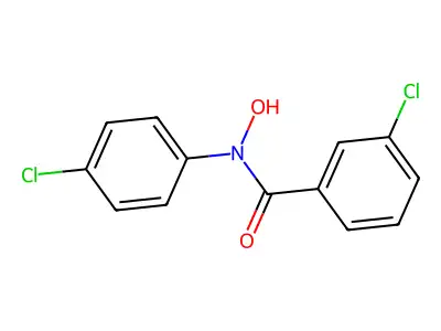 Benzamide, 3-chloro-N-(4-chlorophenyl)-N-hydroxy structure