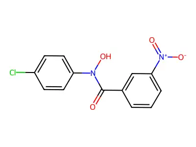 N-p-(Chlorophenyl)-m-nitrobenzohydroxamic acid structure