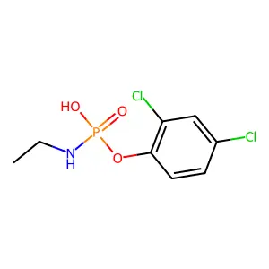 2,4-Dichlorophenyl hydrogen N-ethylphosphoramidate structure