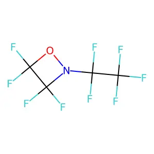 1,2-Oxazetidine, 3,3,4,4-tetrafluoro-2-(pentafluoroethyl)- structure