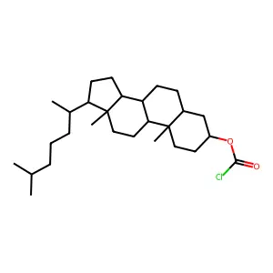 Cholestan-3-ol, 3-carbonochloridate, (3beta,5alpha)- structure