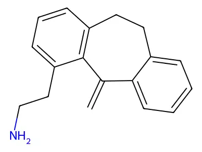 5H-Dibenzo(a,d)cycloheptene-4-ethylamine, 10,11-dihydro-5-methylene- structure