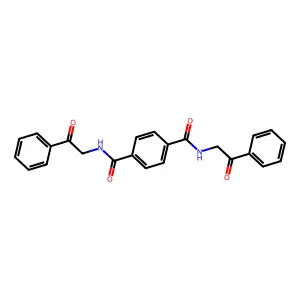 1,4-Benzenedicarboxamide, N1,N4-bis(2-oxo-2-phenylethyl)- structure