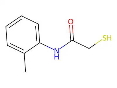 Thioglycolic acid o-toluidide structure
