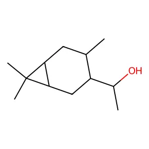 alpha,3,7,7-Tetramethylbicyclo(4.1.0)heptane-4-methanol structure