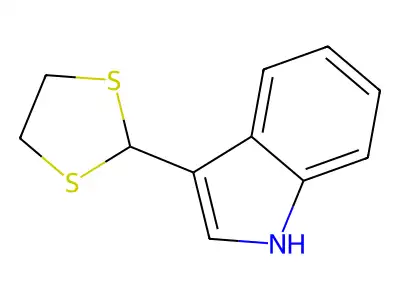 Indole, 3-(1,3-dithiolan-2-yl)- structure