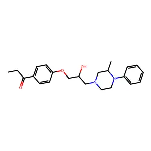 Propiophenone, 4'-(2-hydroxy-3-(3-methyl-4-phenylpiperazinyl)propoxy)- structure