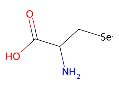 2-Amino-3-selanylpropanoic acid structure