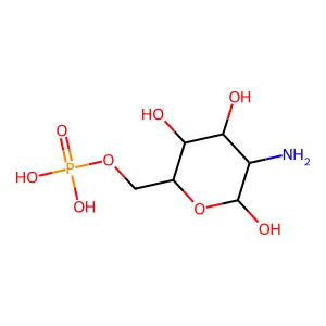 (5-Amino-3,4,6-trihydroxyoxan-2-yl)methyl dihydrogen phosphate structure